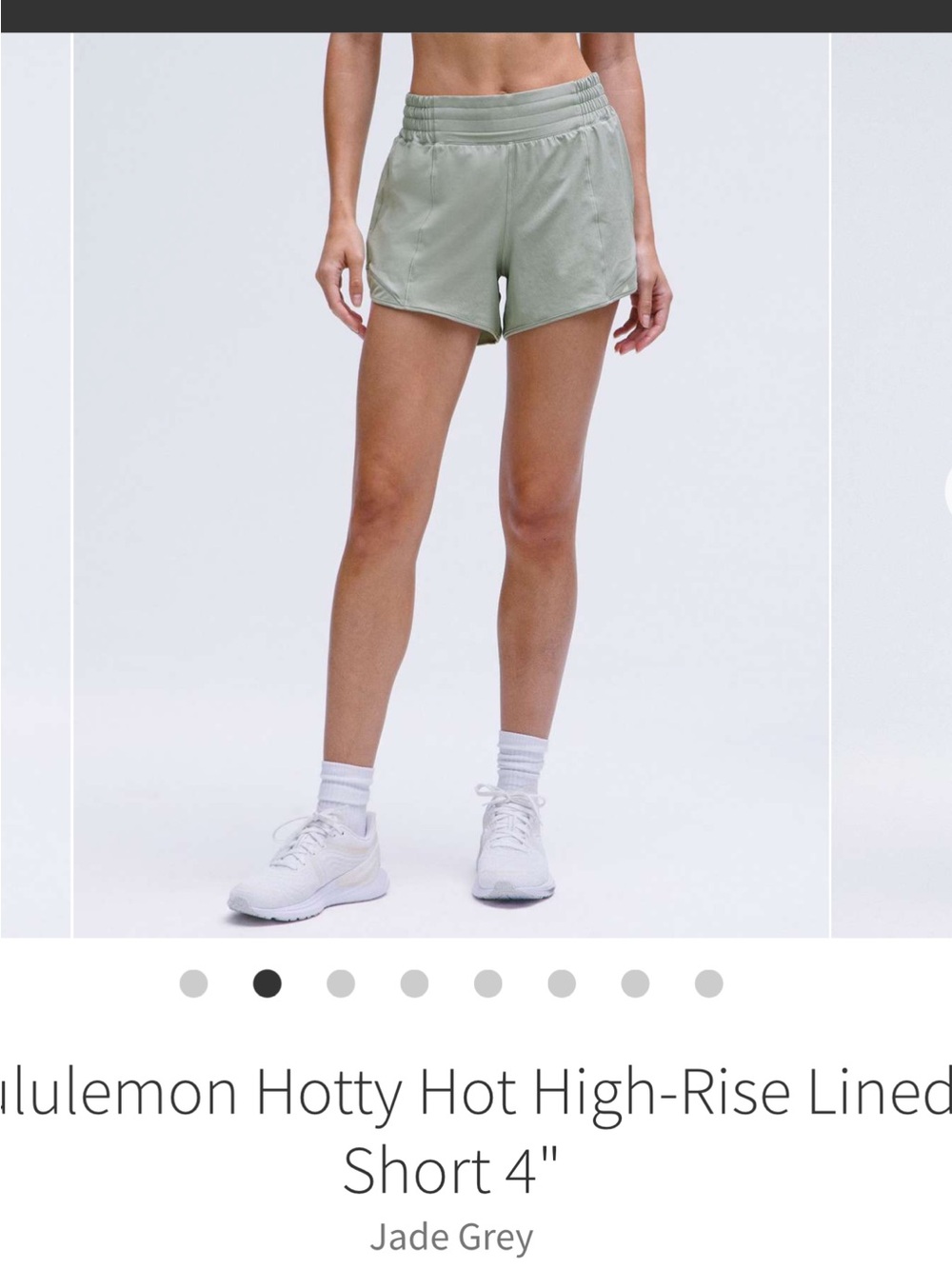 lululemon athletica Hotty Hot High-Rise Lined Short - Jade Grey